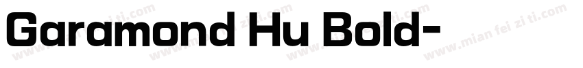 Garamond Hu Bold字体转换